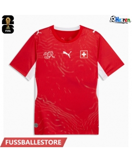 Günstige Schweiz Heimtrikot WM 2026 Kurzarm